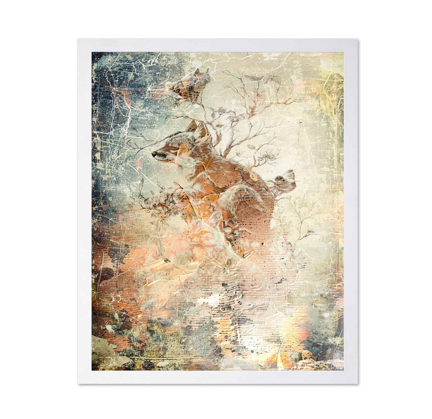Vintage Fox Collage