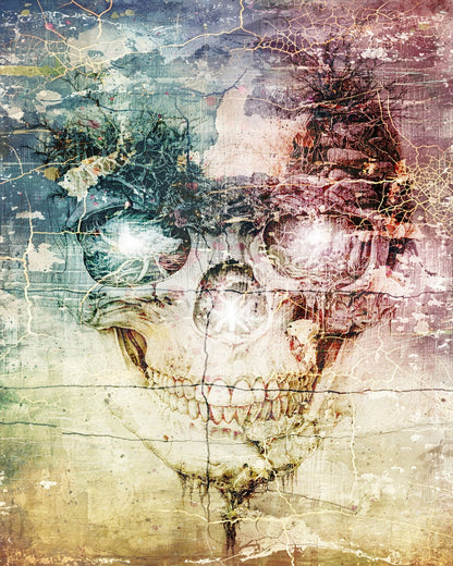 Abstract Skull Art