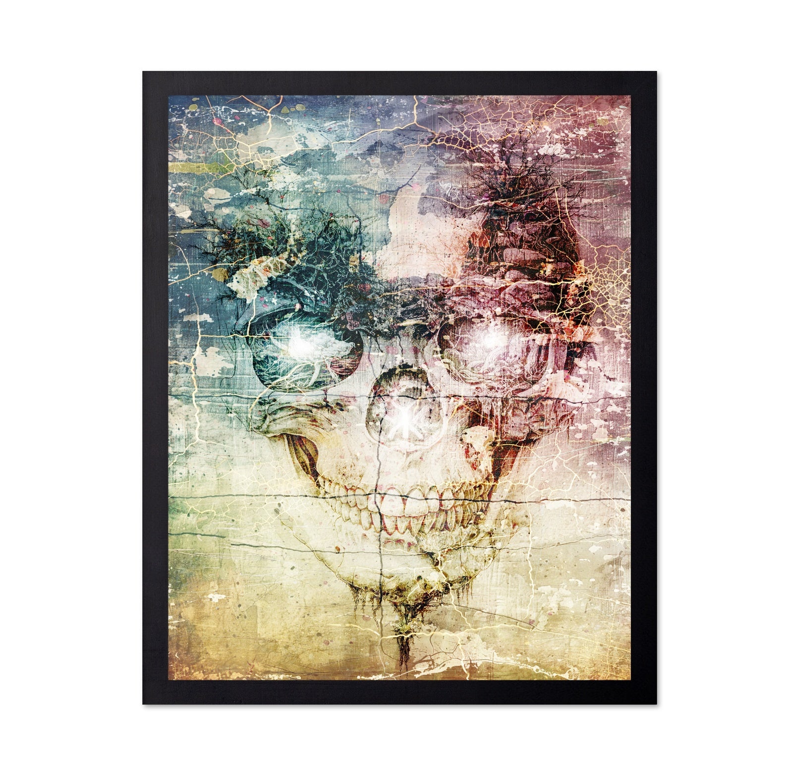 Abstract Skull Art