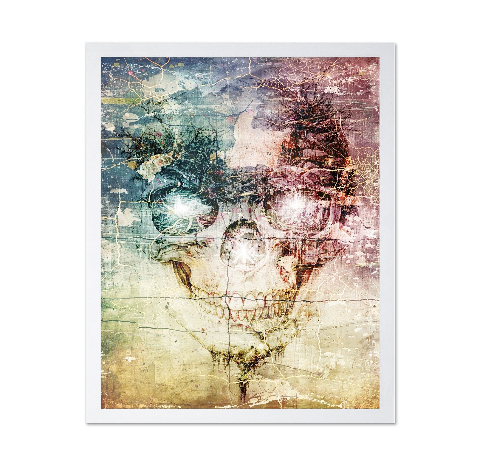 Abstract Skull Art