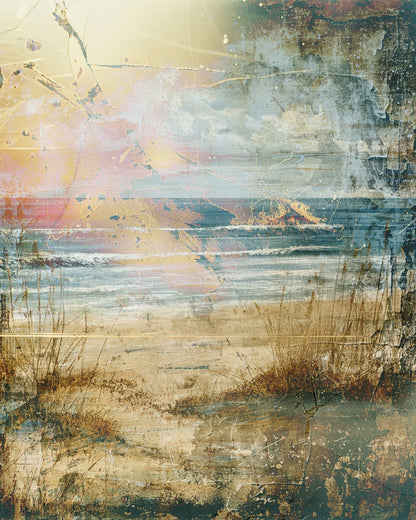 Vintage Beach Sunset