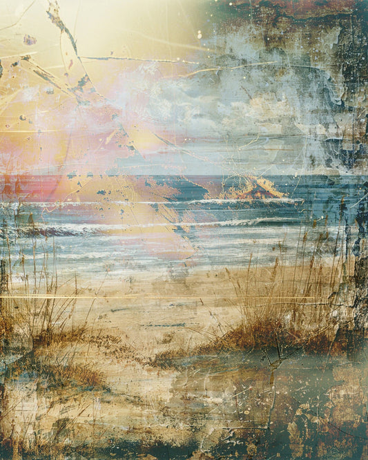 Vintage Beach Sunset