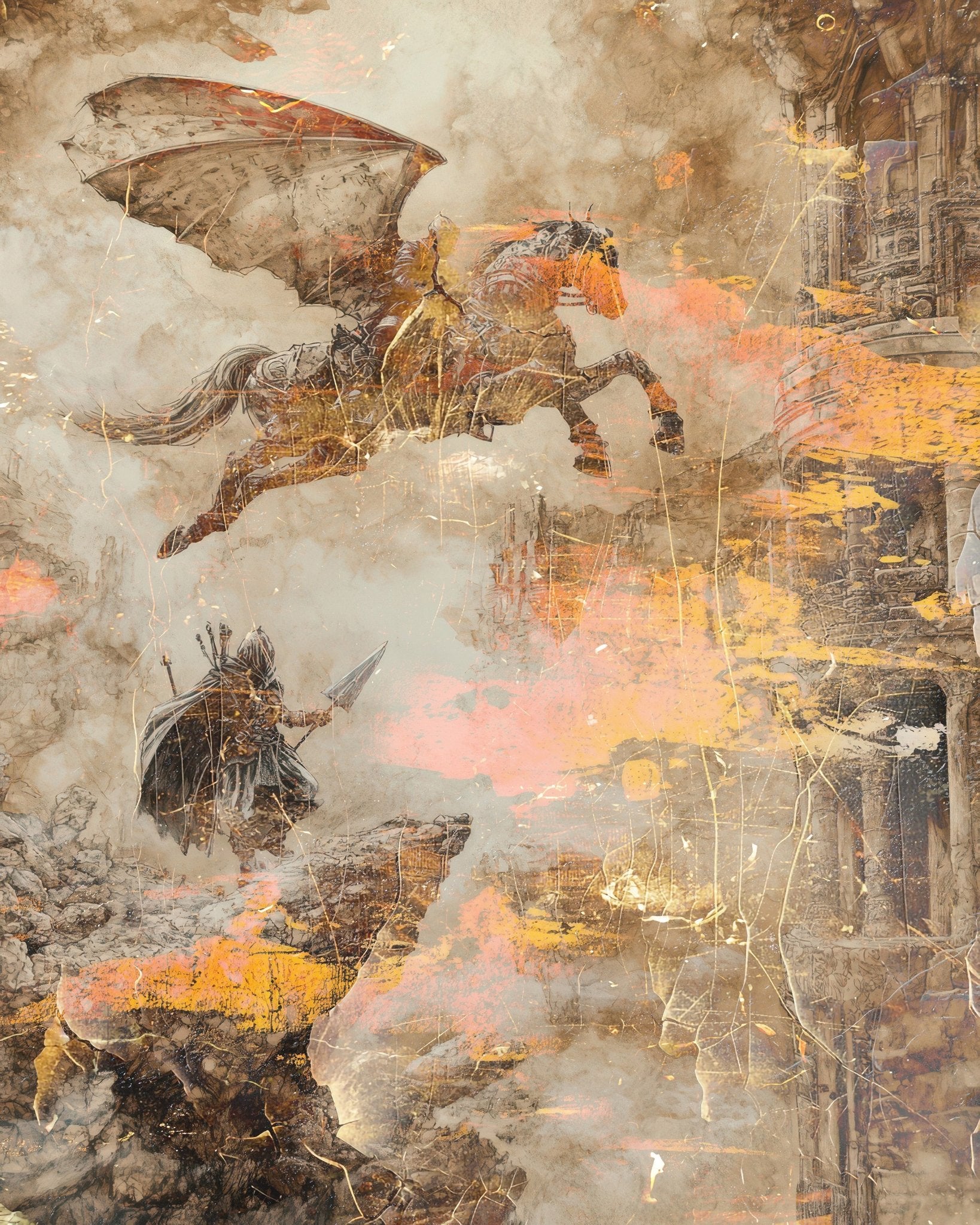 Winged Horse Battle
