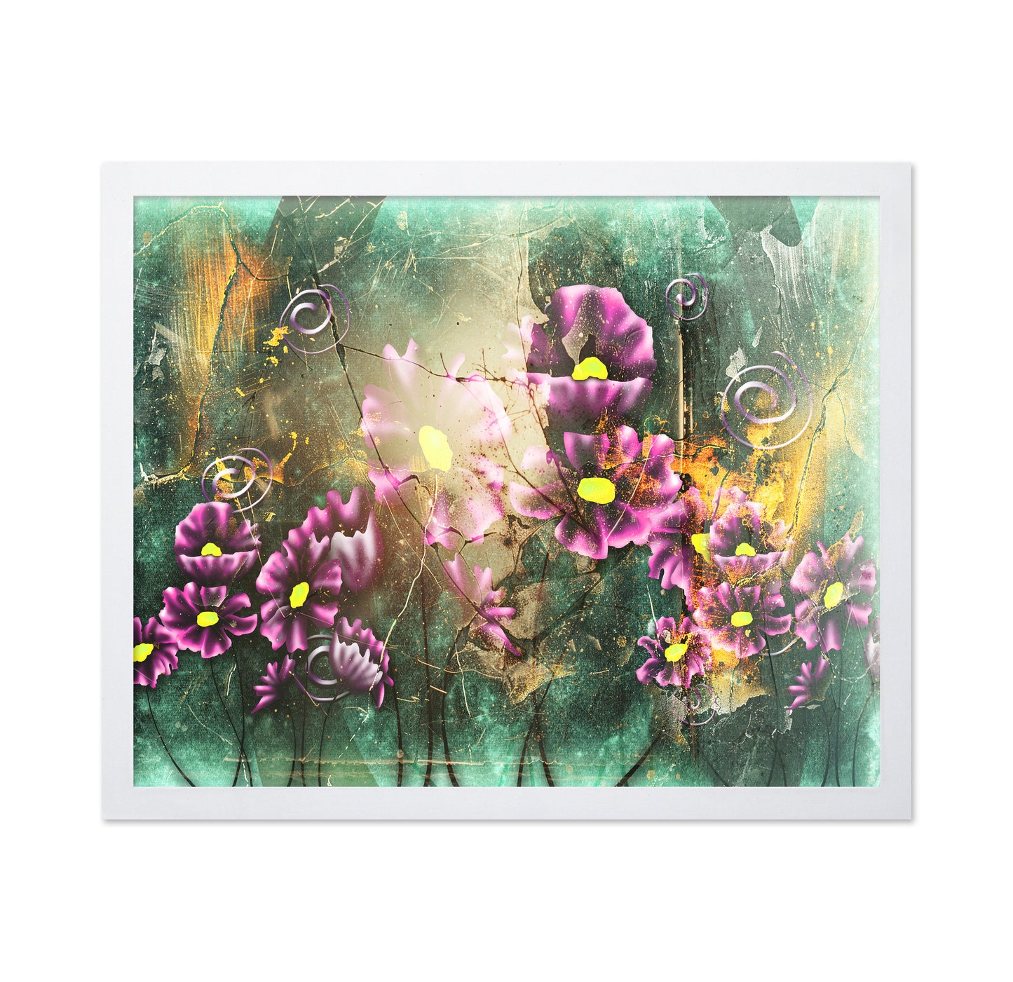 Purple Floral Burst