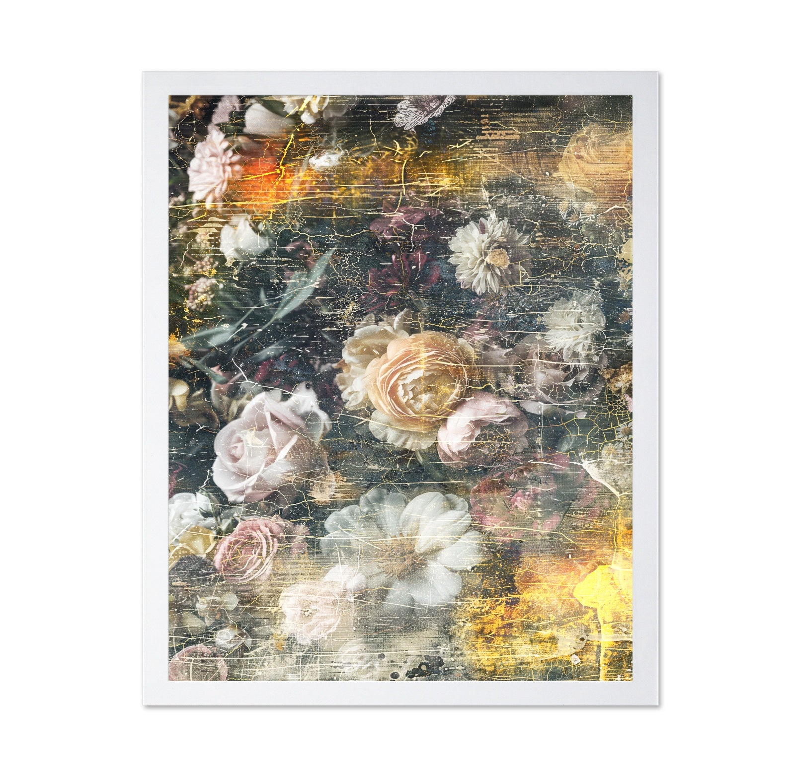Vintage Floral Collage