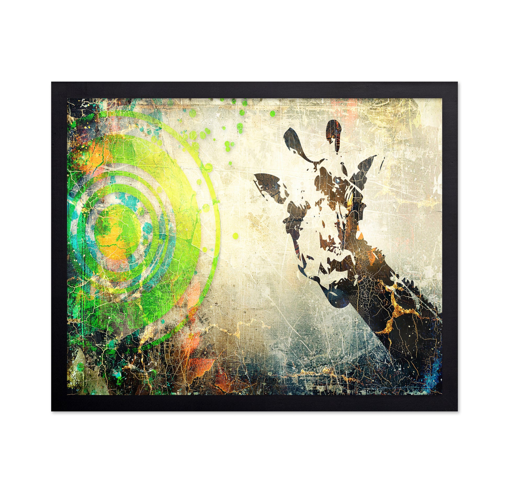 Abstract Giraffe Collage
