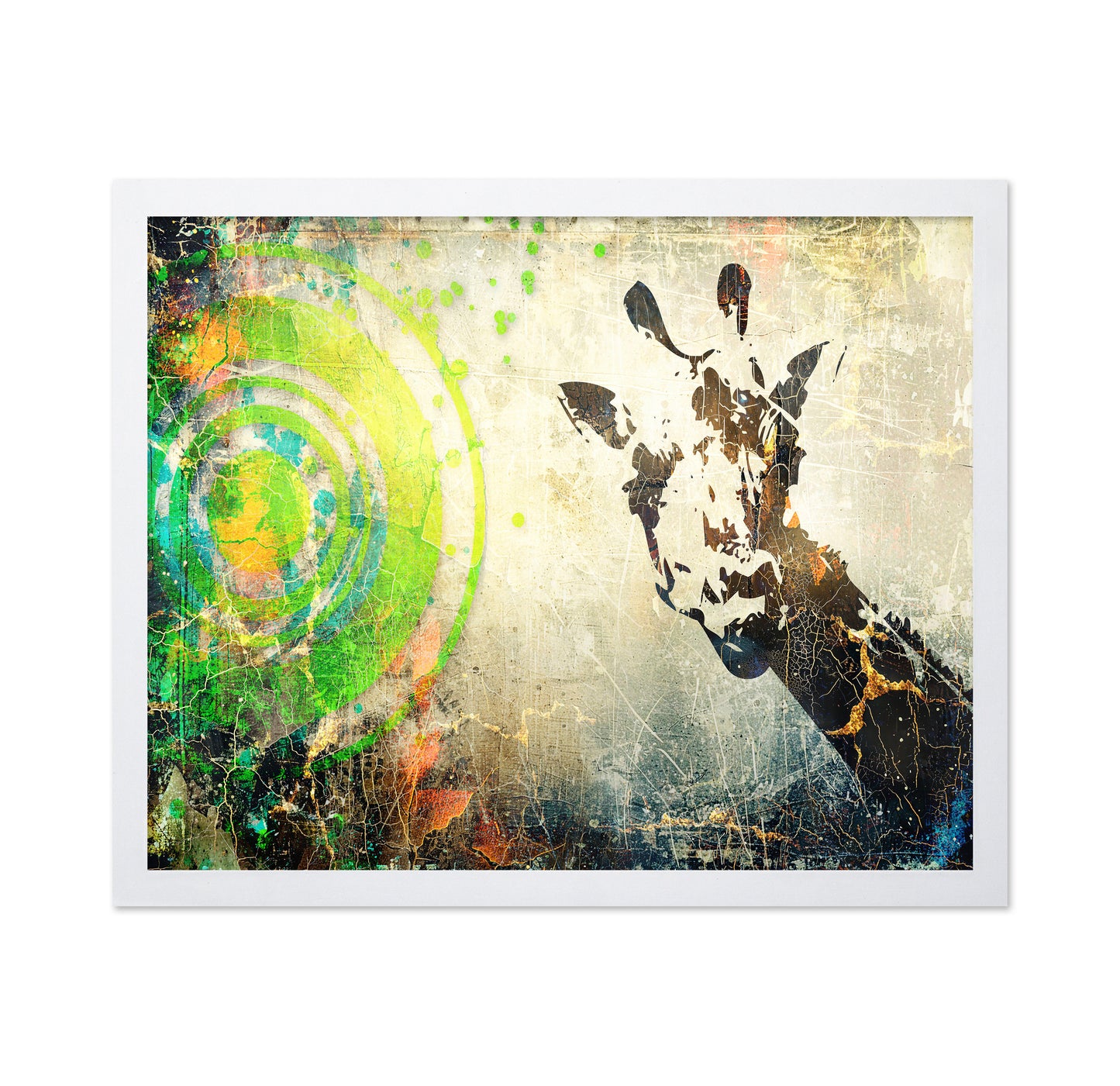 Abstract Giraffe Collage