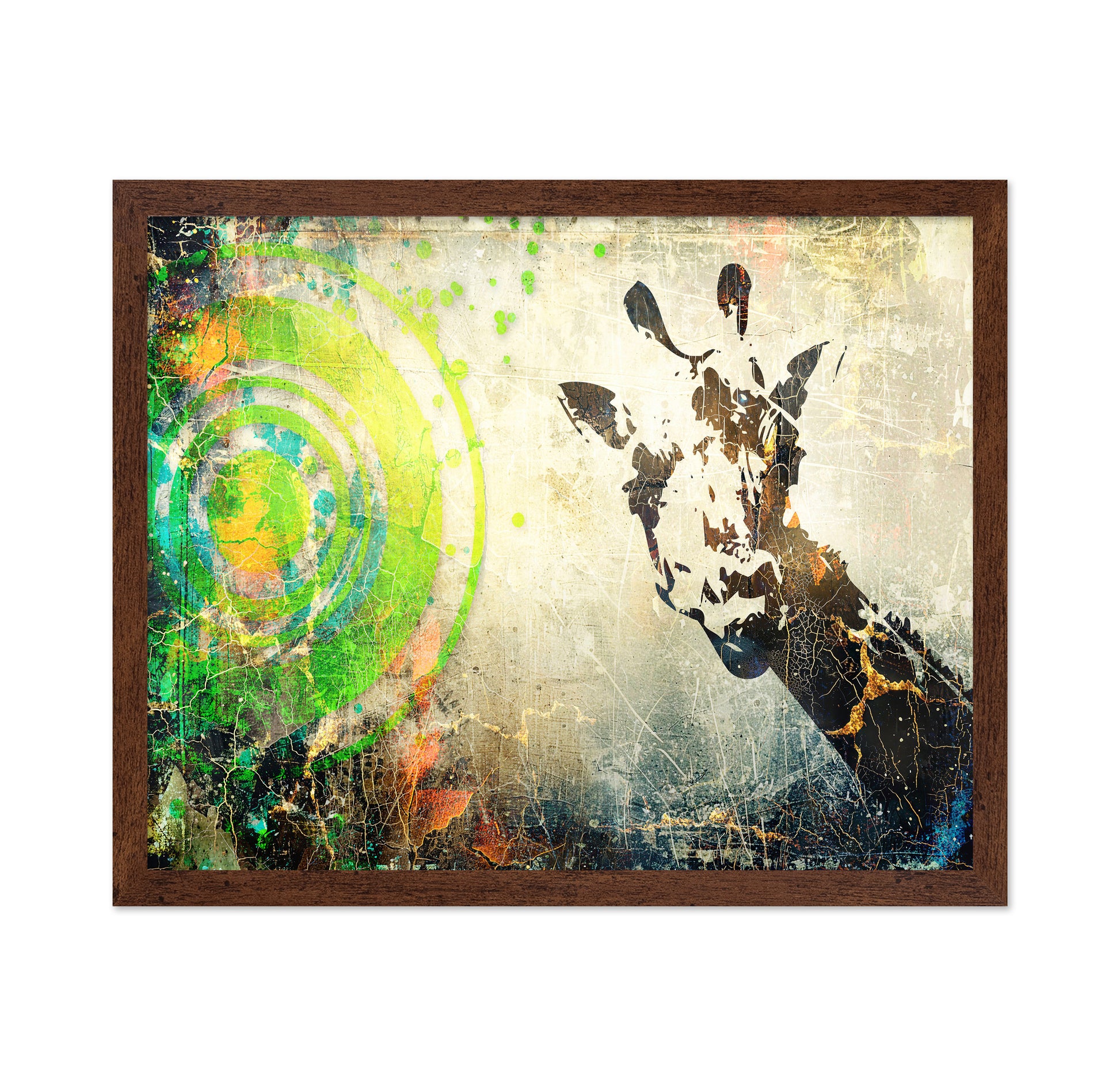 Abstract Giraffe Collage