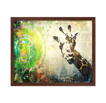 Abstract Giraffe Collage