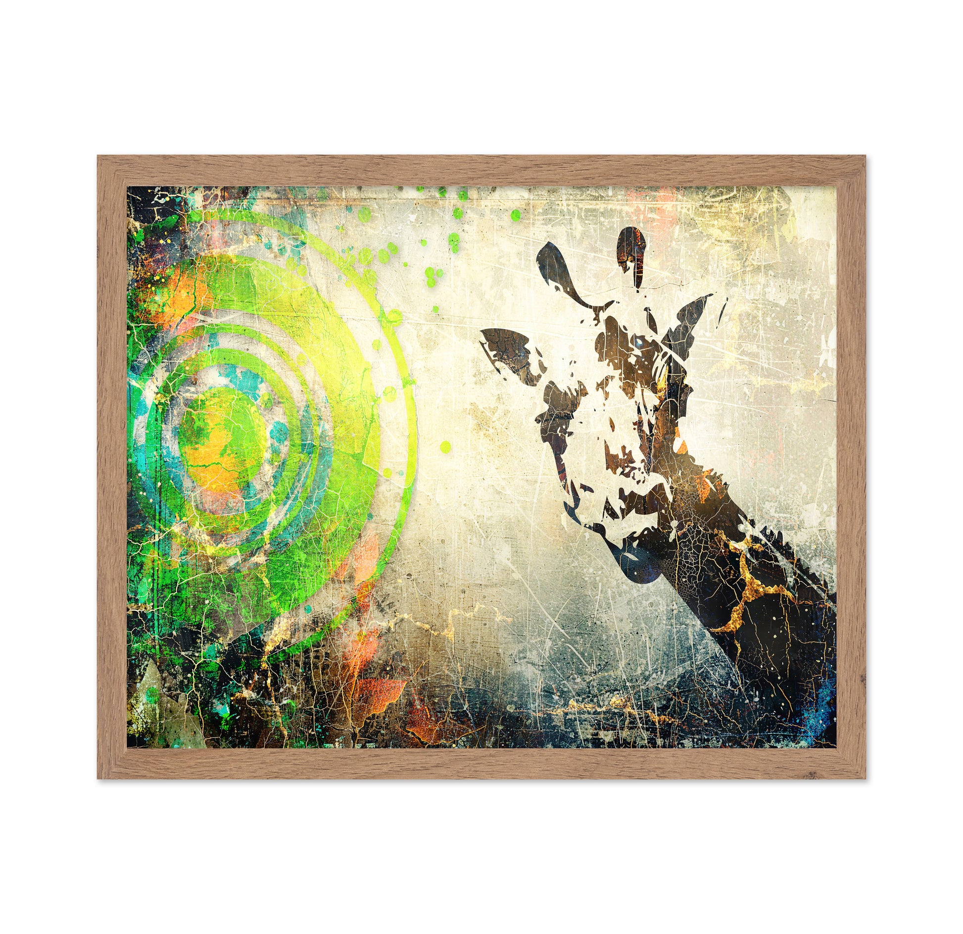 Abstract Giraffe Collage