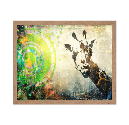 Abstract Giraffe Collage