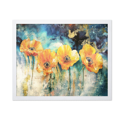 Golden Poppies Abstract