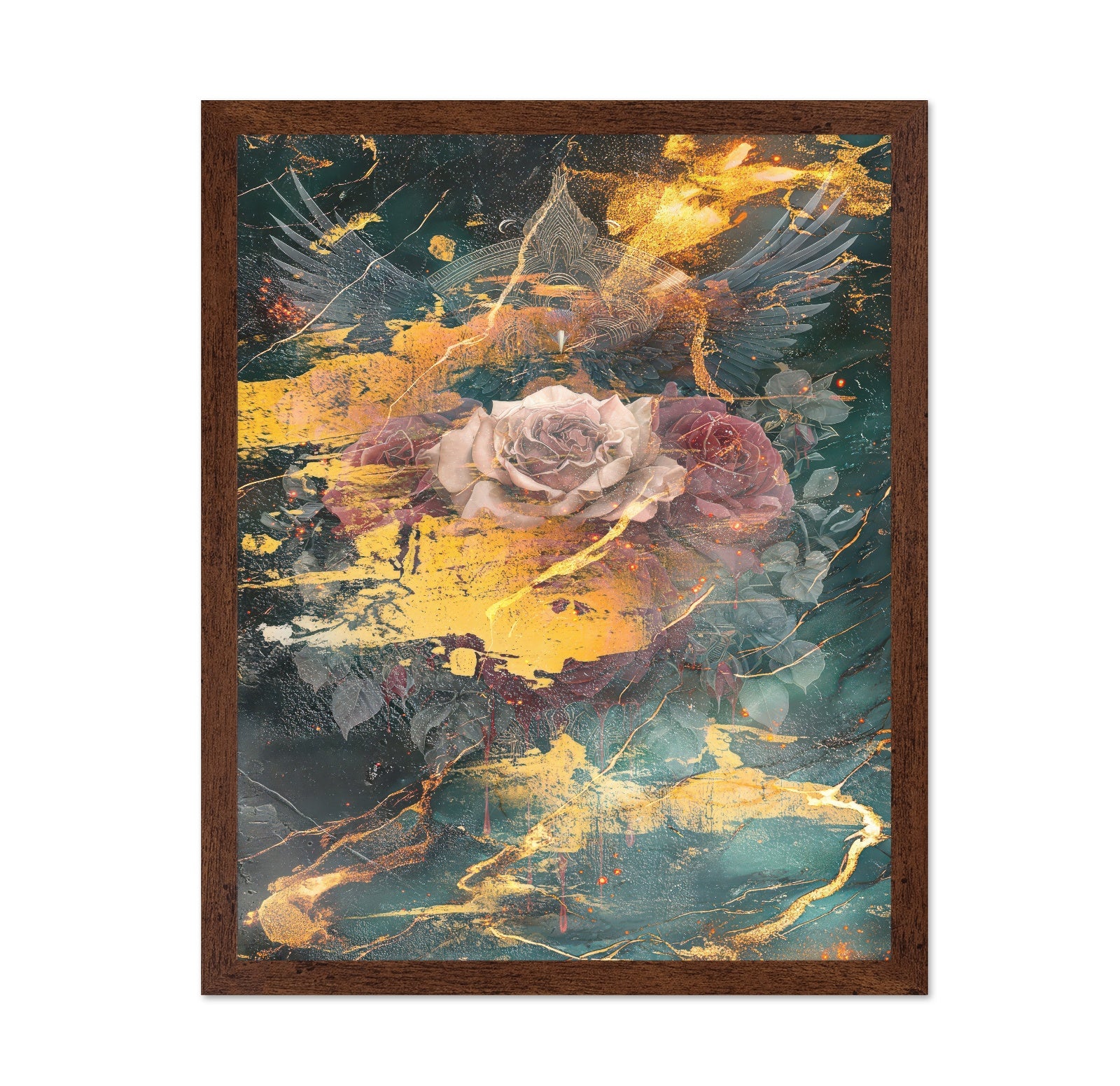 Gothic Rose Gold Abstract