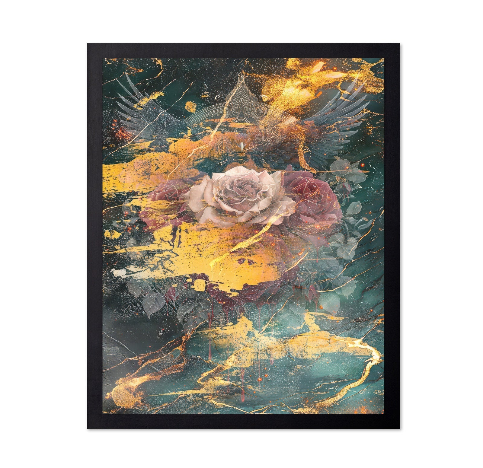 Gothic Rose Gold Abstract