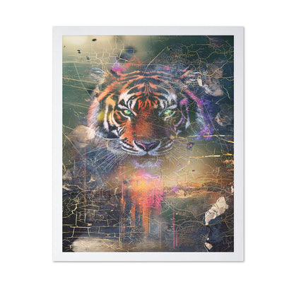 Neon Tiger Portrait