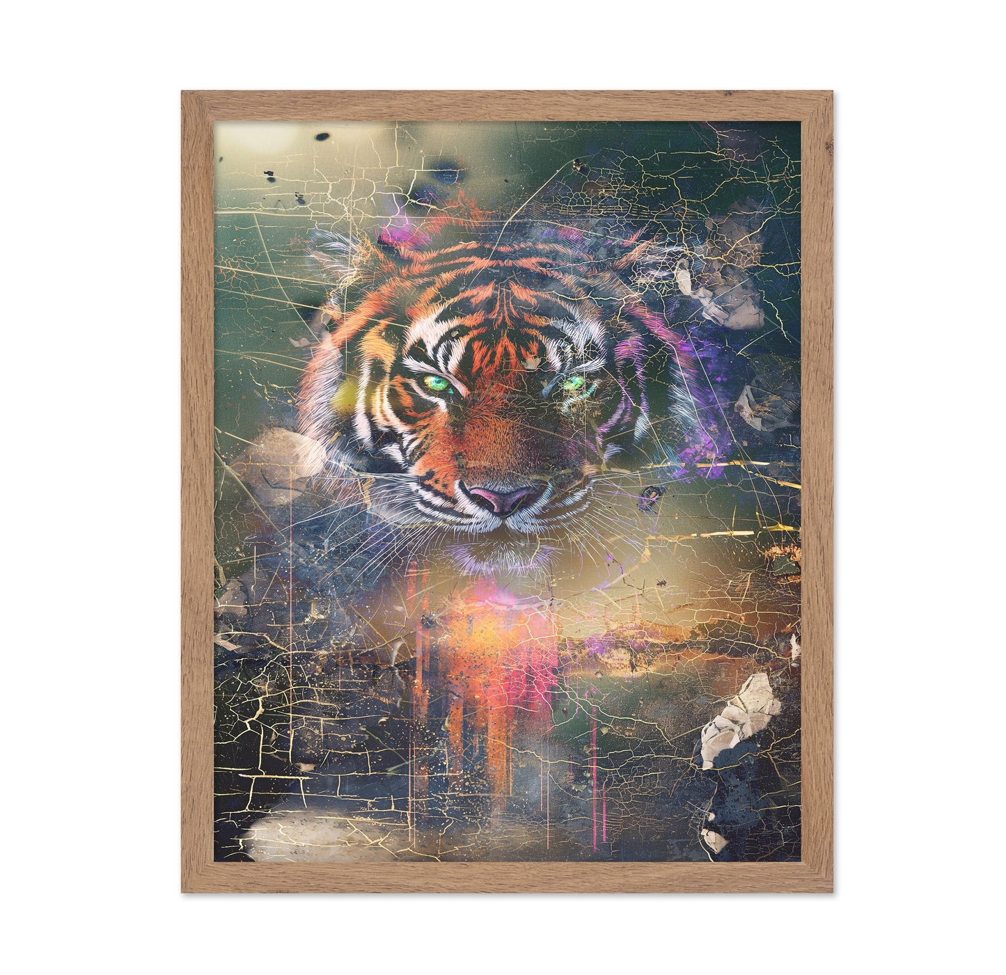 Neon Tiger Portrait