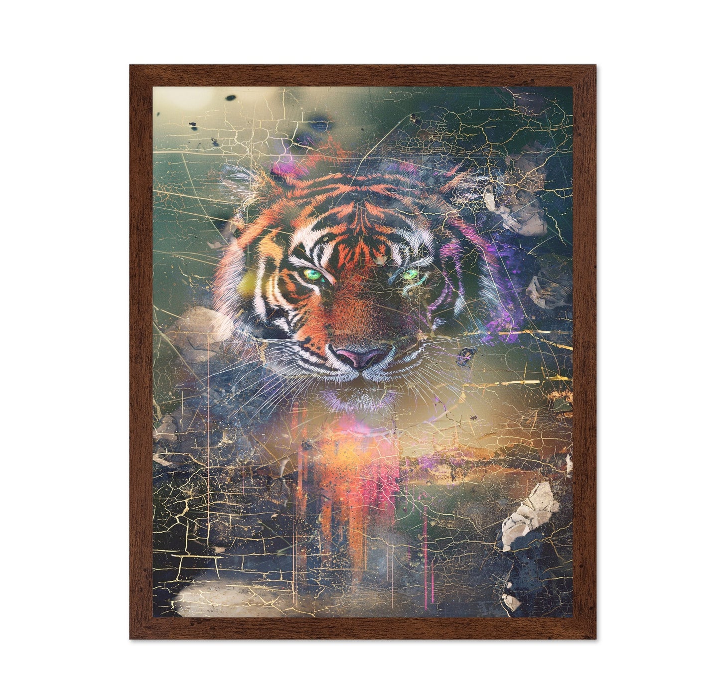 Neon Tiger Portrait