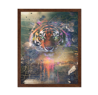 Neon Tiger Portrait