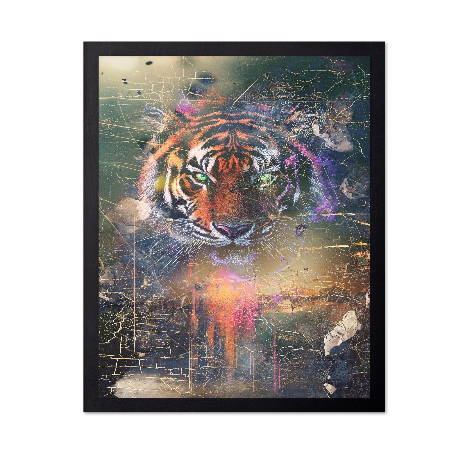 Neon Tiger Portrait