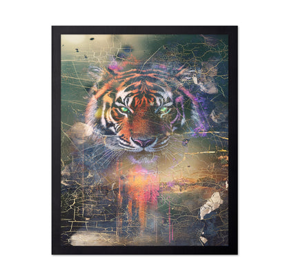 Neon Tiger Portrait