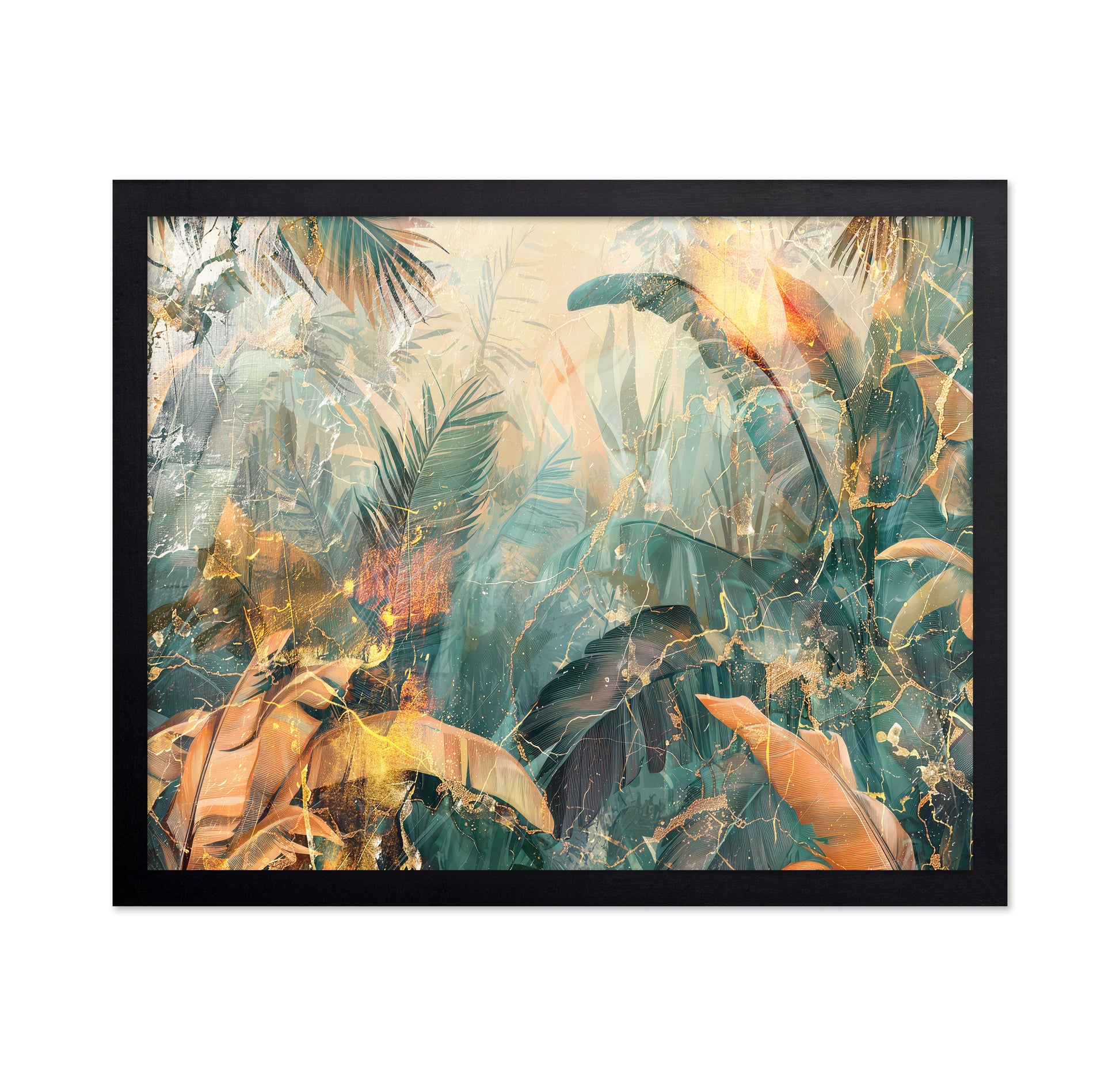 Tropical Golden Leaves