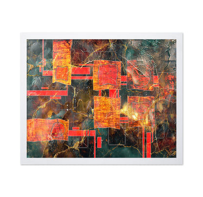 Fiery Abstract Blocks