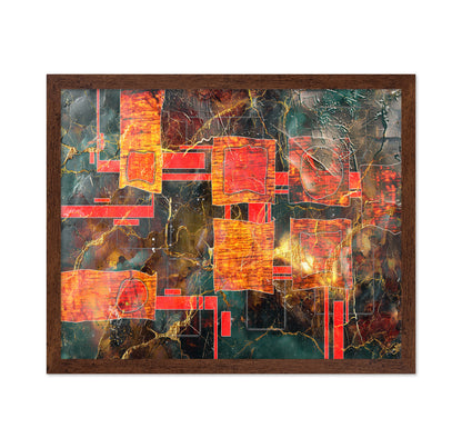 Fiery Abstract Blocks