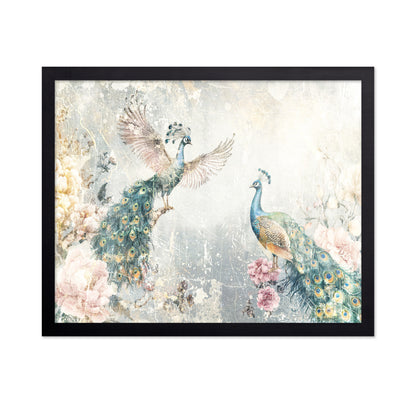 Vintage Peacock Pair
