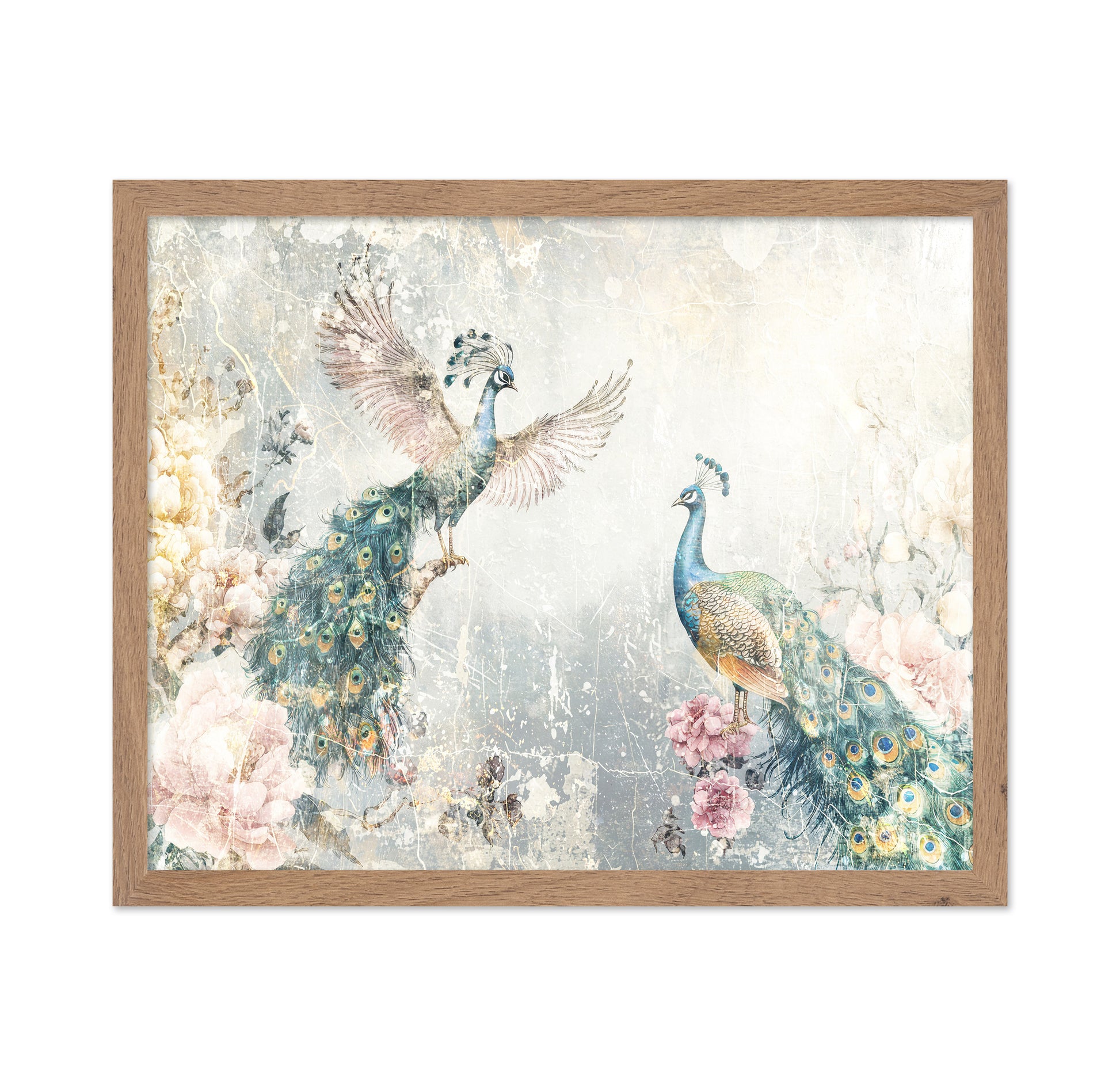 Vintage Peacock Pair