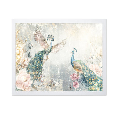 Vintage Peacock Pair
