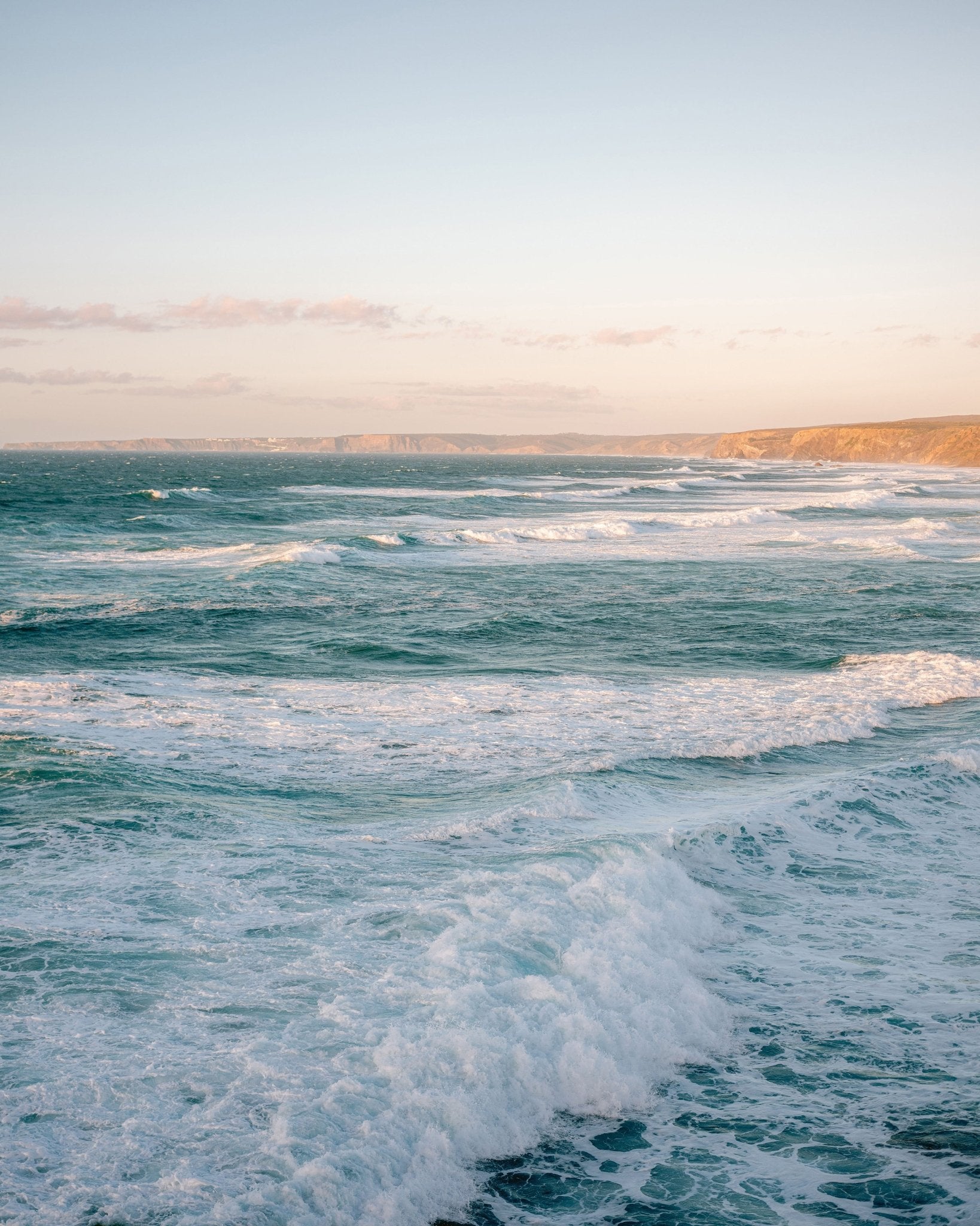 Ocean Sunset Waves