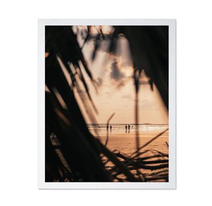 Palms Frame Sunset Beach