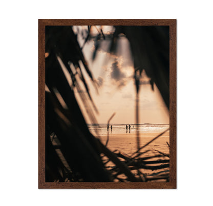 Palms Frame Sunset Beach