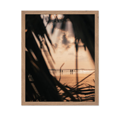 Palms Frame Sunset Beach