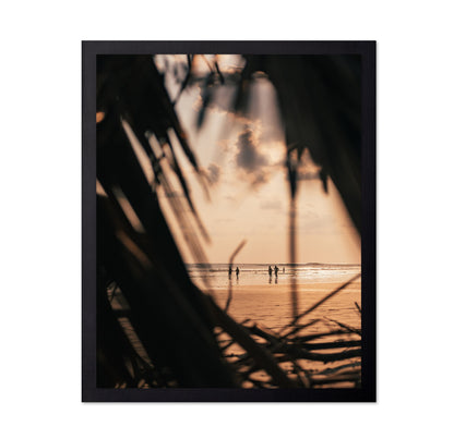 Palms Frame Sunset Beach