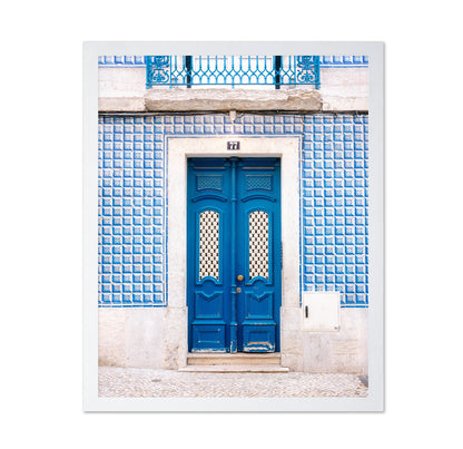 Lisbon Blue Tile Door