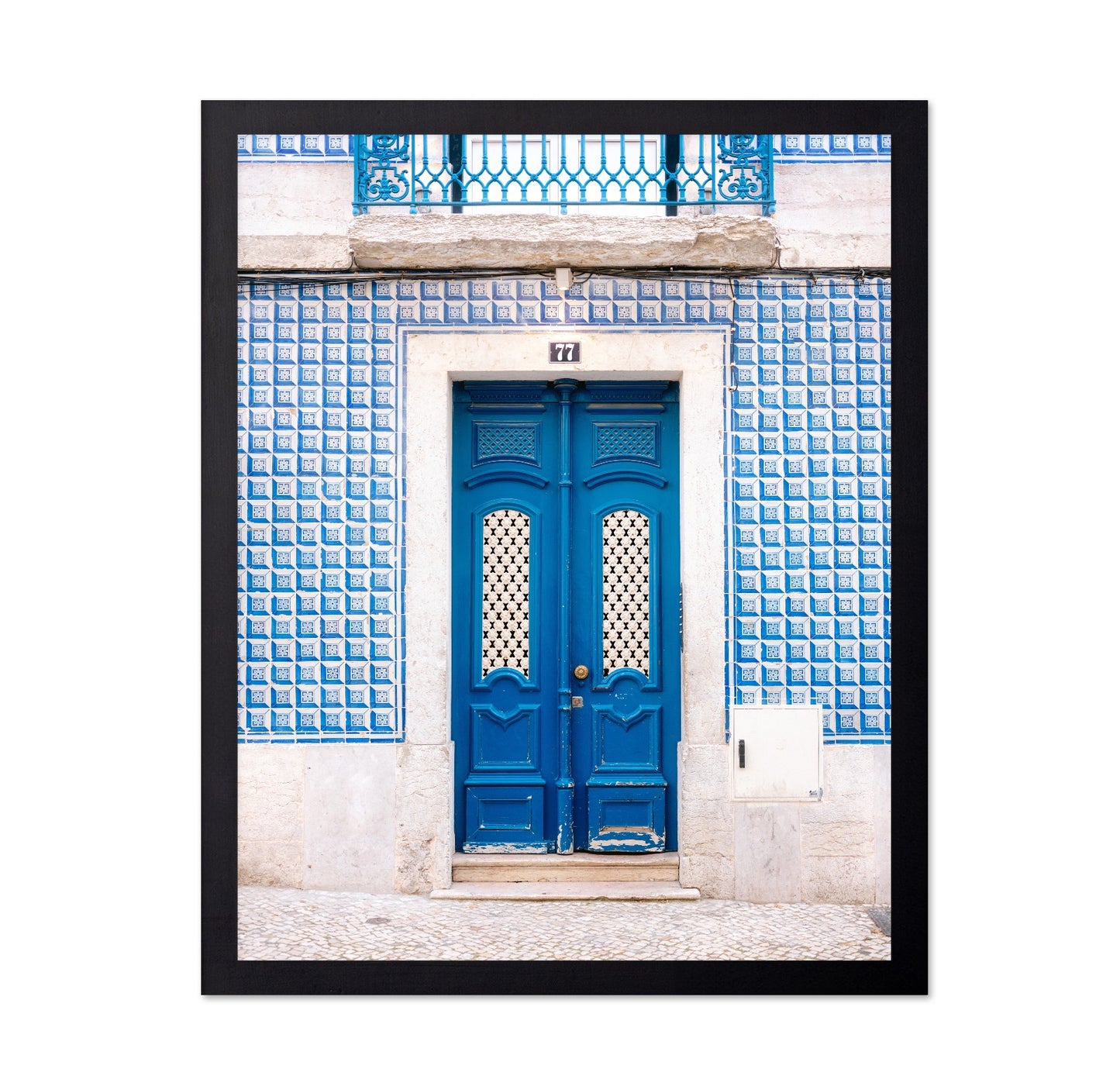 Lisbon Blue Tile Door