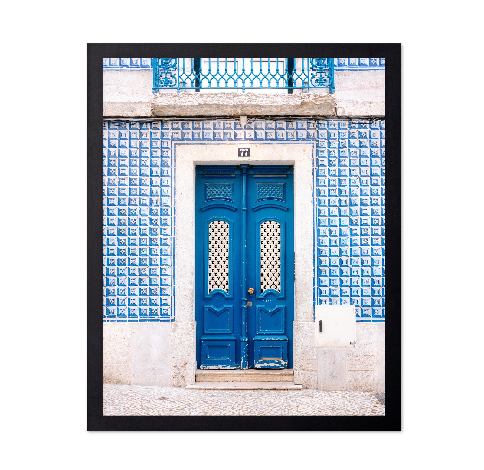 Lisbon Blue Tile Door