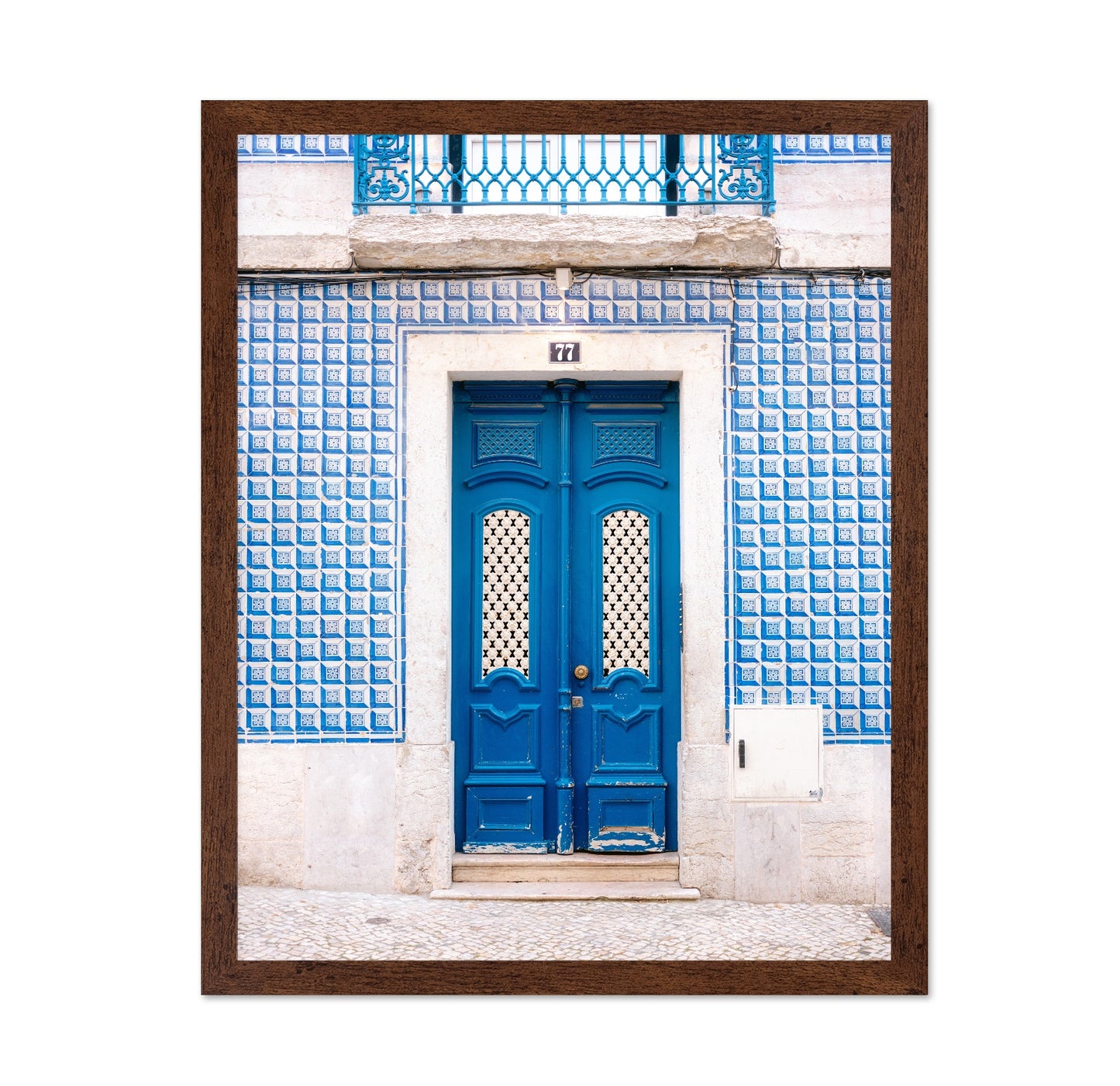 Lisbon Blue Tile Door