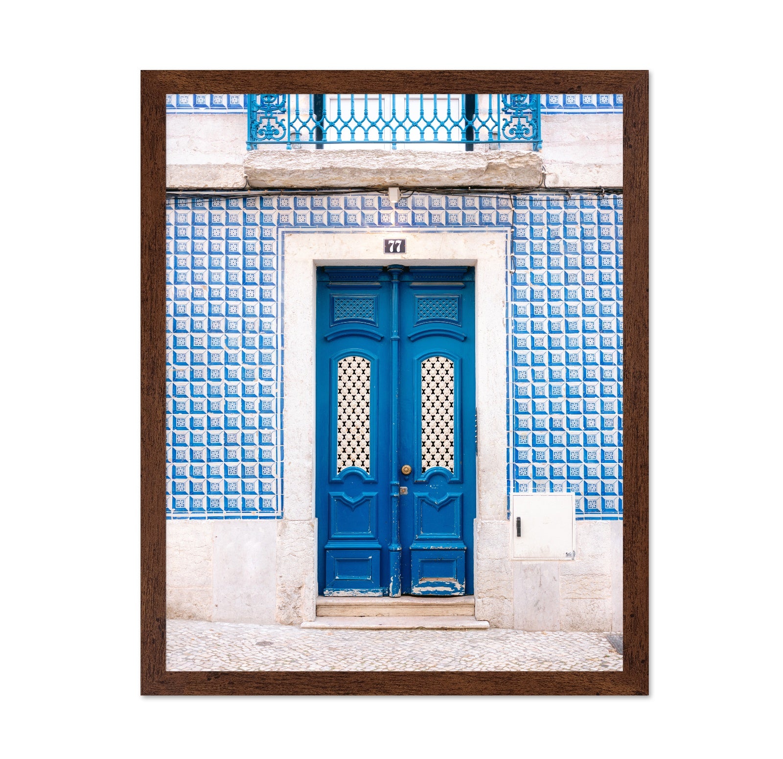 Lisbon Blue Tile Door