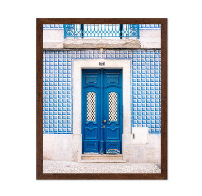 Lisbon Blue Tile Door