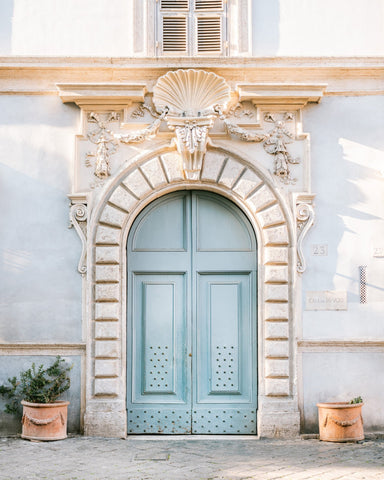Rome Blue Arch Door