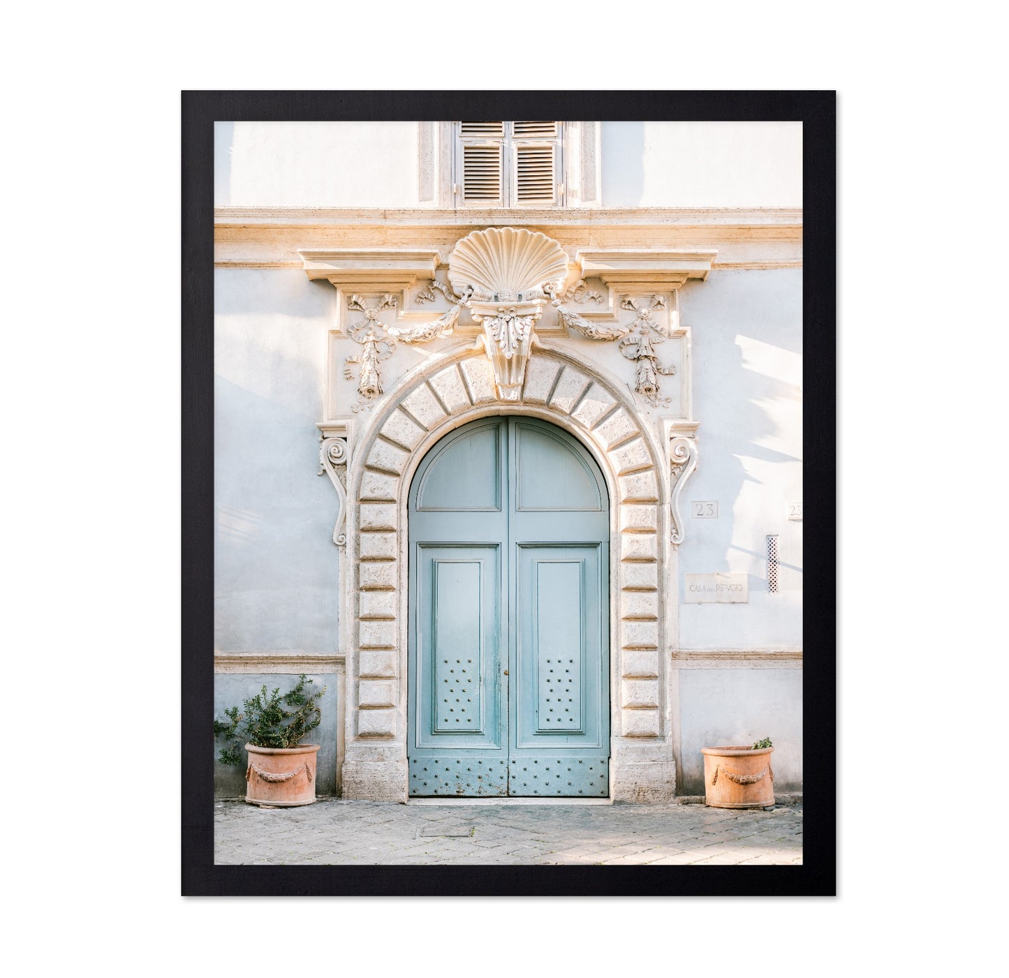 Rome Blue Arch Door