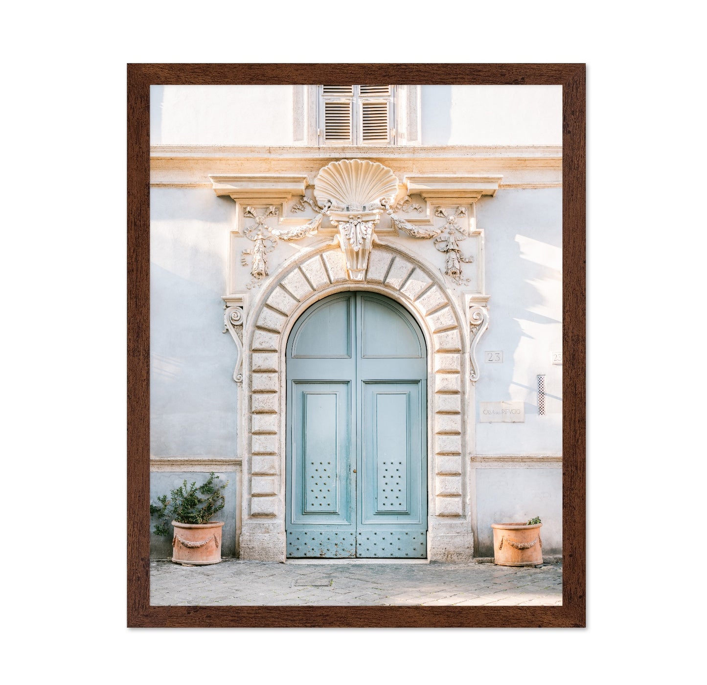 Rome Blue Arch Door