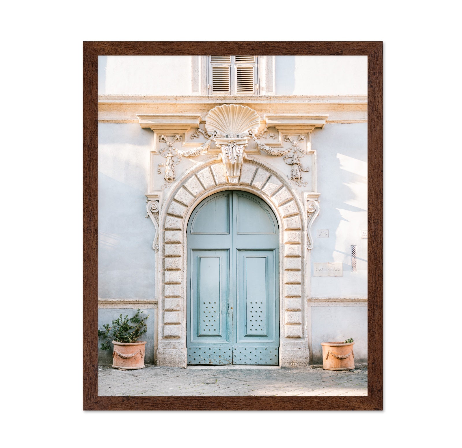 Rome Blue Arch Door