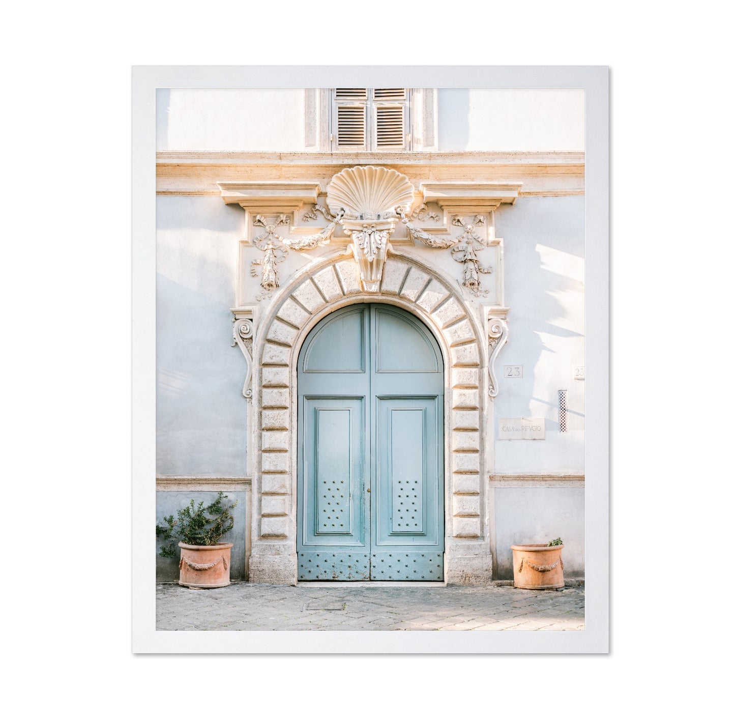 Rome Blue Arch Door