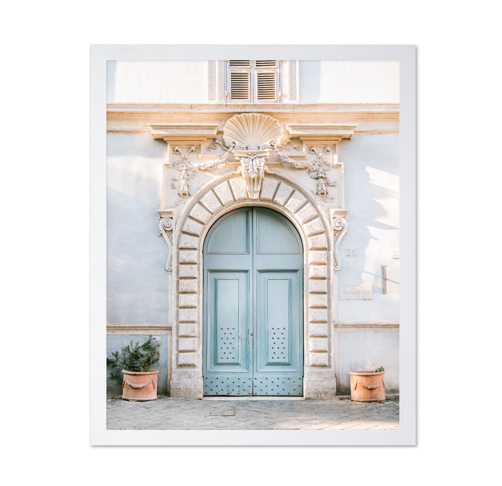 Rome Blue Arch Door