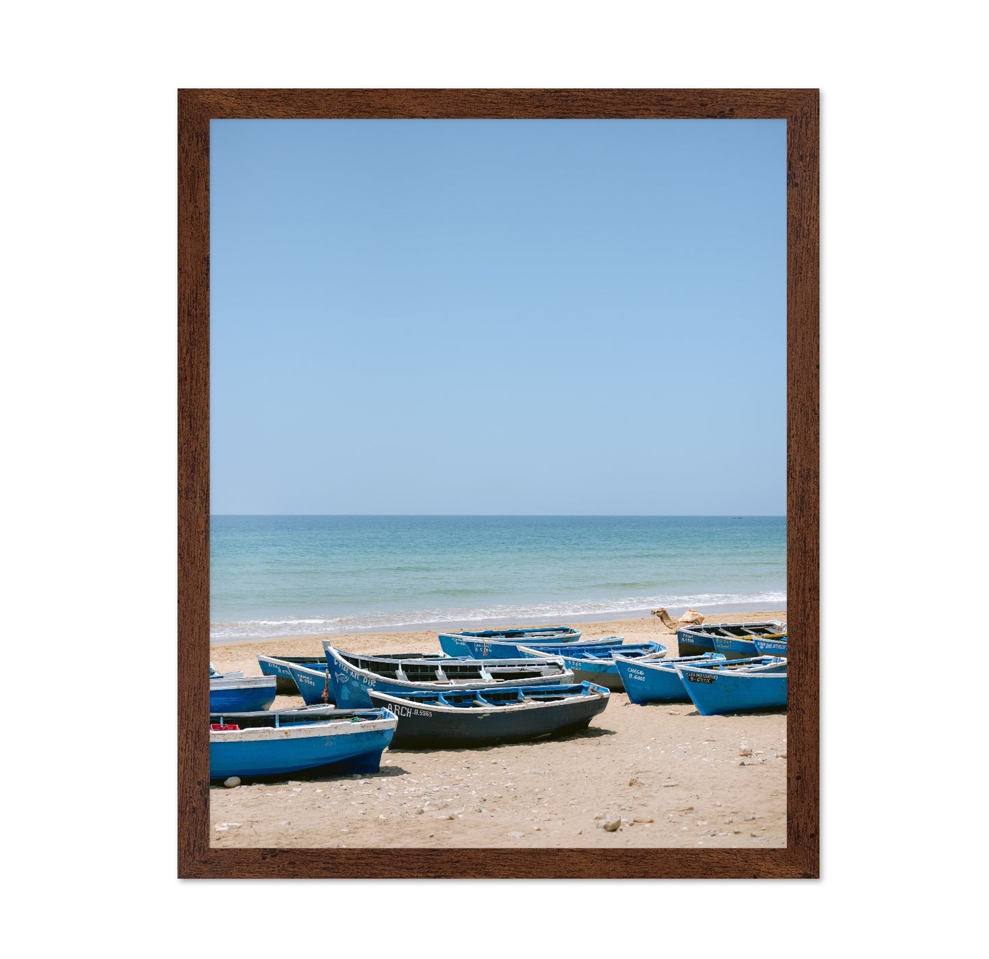 Blue Boats Shore