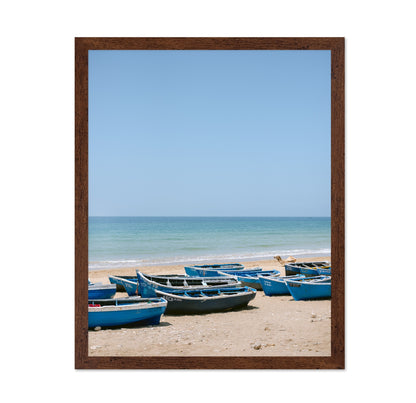 Blue Boats Shore