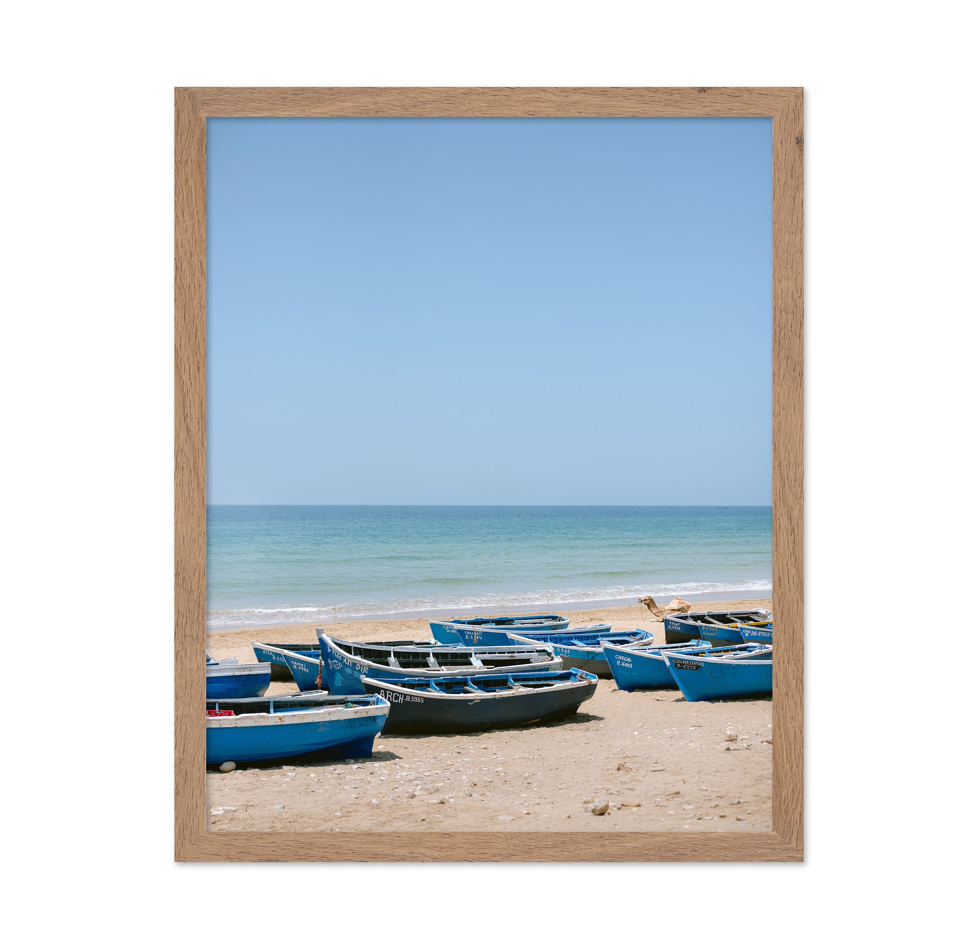 Blue Boats Shore